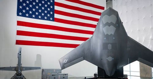 Shield AI X-BAT concept for an unmanned autonomous VTOL strike jet.