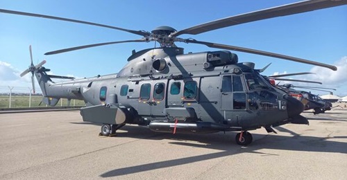 Seen at Marignane in Hungarian markings prior to delivery, the H225M has now been ordered by Romania also.