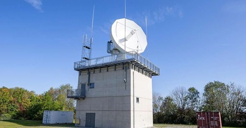 A Bundeswehr ground station responsible for processing and evaluation of satellite data, in an image released in May 2026.