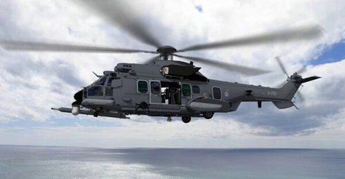 An artist's impression of the H225M is Dutch special operations forces configuration and colours. Build of the first of 14 such helicopters was commenced on 7 October 2026.