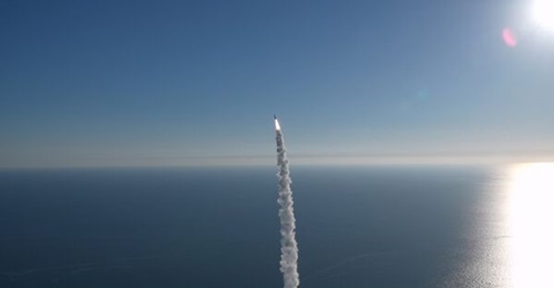 South Korea launches its indigenously developed hypersonic glide vehicle during its first test flight on 8 October 2026.