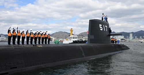 JS Chogei, the fifth Taigei-class submarine.