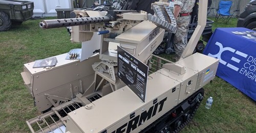 Diagonal view of the TERMIT UGV, showcased at the DVD 2026 by DCE.