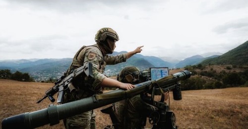 A Belgian Mistral MANPADS team during 'Exercise Aegis 2026'.