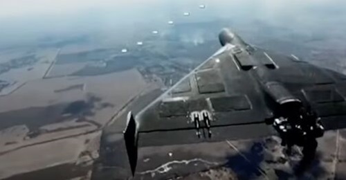 Still from video shared by Ukraine's Air Force Command on 30 September 2026 depicting Geran-3 OWA UAV.