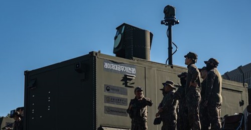 The Block-I Cheongwang laser anti-aircraft weapon system during a RoKA exercise on 14 October 2026.
