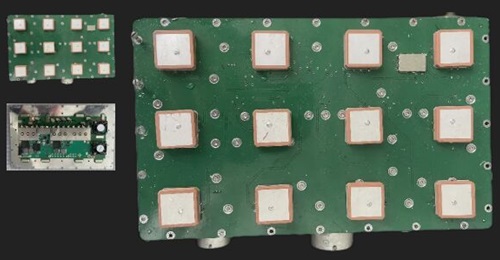 A GNSS receiver with digital antenna array from a Russian Kometa-M12 CRPA.