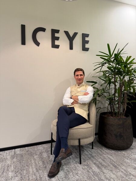 CEO Rafal Modrzewski at Iceye India office in New Delhi.