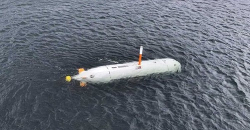 Saab's large unmanned underwater vehicle developed alongside the FMV and Swedish Armed Forces. Image taken from a Saab press release issued on 16 October 2026.