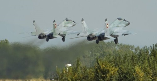 Along with Poland and Slovakia, Bulgaria is a European operator of the MiG-29 combat aircraft (pictured) that the EU is looking to supply to Ukraine to help replace the country's battlefield losses.