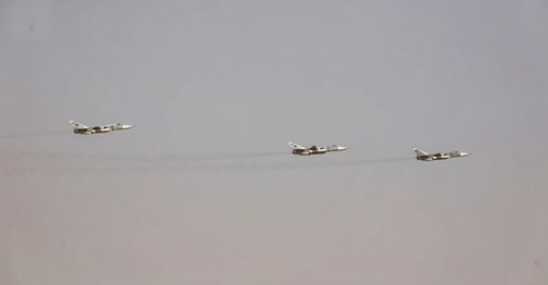 Three Su-24 strike aircraft featured in the LNA parade on 30 May. It is unclear if they were actually flown by Libyans.