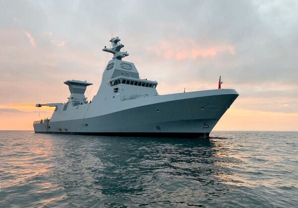 Israel and TKMS have agreed a schedule for the discharge of the latter's offset obligations relating to the Sa'ar 6 corvette (seen here during sea trials in 2020) and submarine procurement programmes.  (Israel Defence Force)