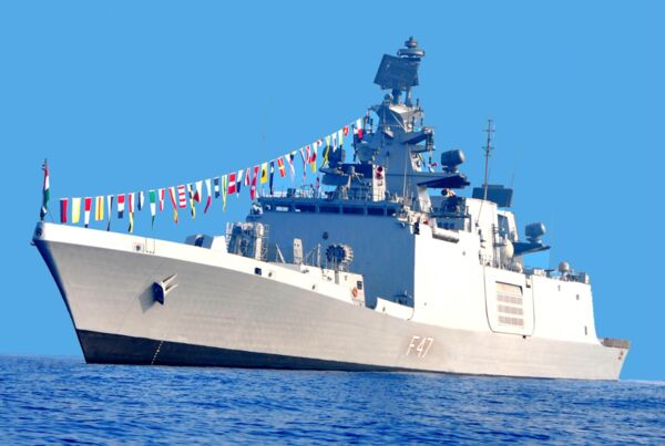 
        Guided-missile frigate
        Shivalik
        will be one of four warships comprising an IN task force that will soon set out on a months-long deployment to Southeast Asia, the South China Sea, and the Western Pacific.
       (Via PIB)