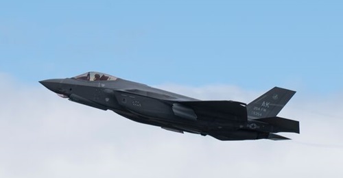 US Air Force F-35A Lightning II fighter aircraft of the 356th Expeditionary Fighter Squadron participated in the first combined flight training with South Korean F-35A fighters.