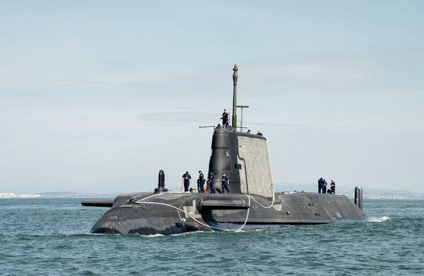 
        HMS 
        Artful
        , the UK Royal Navy's third Astute-class SSN seen here in a file image. 
        Artful
         has been identified as the Astute-class submarine that sailed into Busan, South Korea in August 2021 as part of CSG21.   
       (BAE Systems)