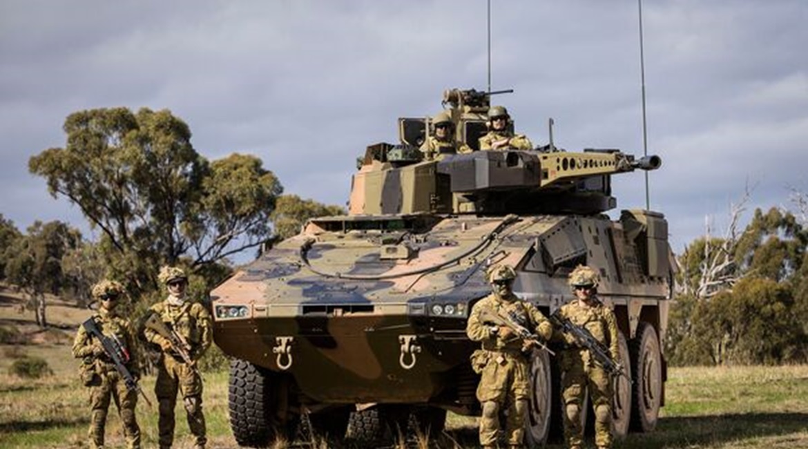 Australian Army soldiers with a Boxer CRV during Exercise 'Chong Ju' in May 2018. The DoD in Canberra has rejected claims of a weight problem that could affect the successful integration of the Lance turrets contracted for 133 of the 211 being acquired...