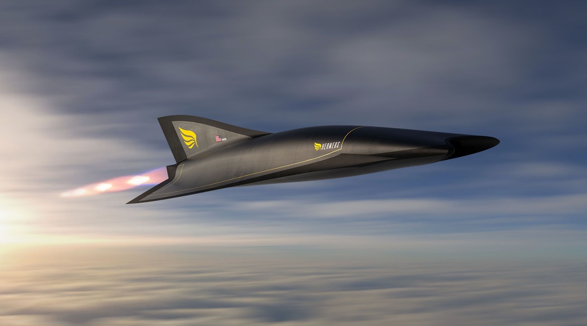 A rendering of Hermeus' Quarterhorse aircraft that will validate the company's proprietary turbine-based combined cycle engine. The US Air Force on 30 July awarded the company a USD60 million jointly funded contract to accelerate the commercial develop...