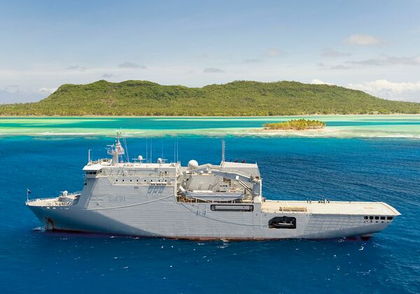 
        HMNZS 
        Canterbury
        , seen here during its deployment to Tonga and Samoa for HADR operations.
       (New Zealand Defence Force)