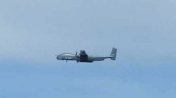 Tengden's TB-001 reconnaissance UAV seen flying near Japanese airspace for the first time. Previous UAV encounters were largely with the smaller BZK-005 UAVs. (Joint Staff Office/JASDF)