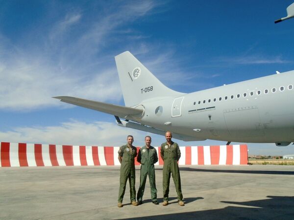 The fifth MRTT aircraft for the multinational MMU seen at Airbus' Getafe facility near Madrid prior to its delivery flight to Eindhoven Airbase in the Netherlands on 31 August. (NATO Support and Procurement Agency)