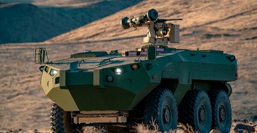 The Cottonmouth armoured reconnaissance vehicle.