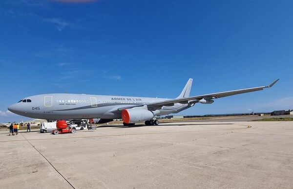 The DGA received France's fifth MRTT Phénix at Airbase 125 ‘Charles Monier' in Istres on 2 September. (DGA)