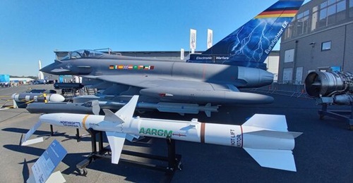 The Eurofighter EK will be developed in a stepped approach, with the AARGM missile being integrated for the SEAD/DEAD mission, ahead of a jammer pod for an airborne electronic attack mission.