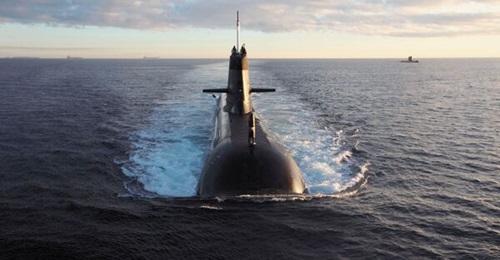 Royal Australian Navy Collins-class submarines HMAS 
        
         and HMAS 
        
        . Australia has announced a plan to eventually replace these boats with nuclear-powered submarines under the trilateral AUKUS partnership with th...