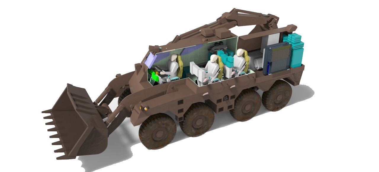 An artist's impression of a Texelis/CNIM MAC 8×8 in travelling configuration. (Texelis/CNIM)