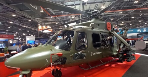 Leonardo Helicopters showcased the AW149 it is bidding for the UK NMH requirement at the DSEI 2023 event in London.
