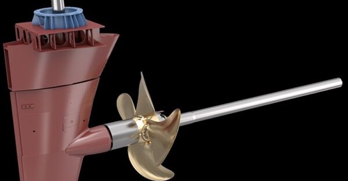 The Promas integrated propeller and rudder system.