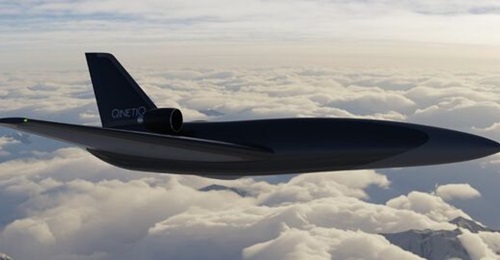 An artist's impression of the Jackdaw loyal wingman revealed by QinetiQ at DSEI 2023.