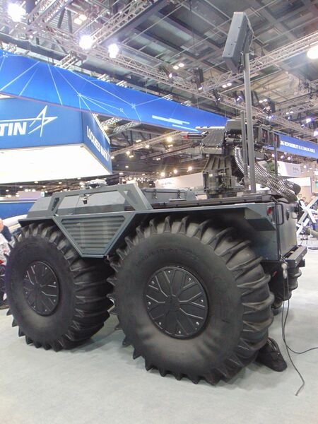 Rheinmetall unveiled a C-UAS version of its Mission Master XT UGV at DSEI 2023.