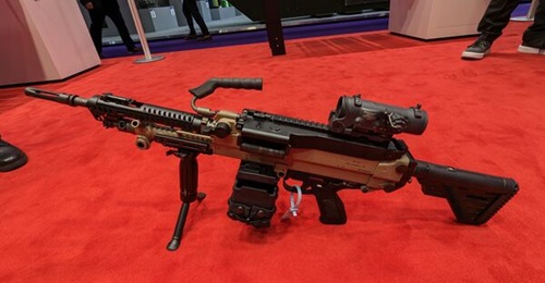 HK421 7.62 mm machine gun, right-hand side.