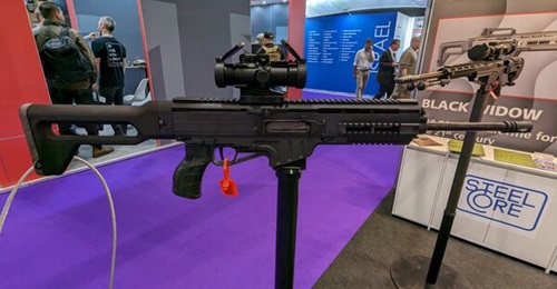 Steel Core Designs Black Widow 5.56 mm assault rifle.