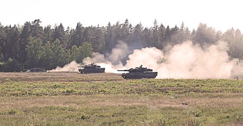 Ten Leopard 2A5 tanks donated by Sweden are in place in Ukraine, with Ukrainian crews trained in Sweden (pictured).