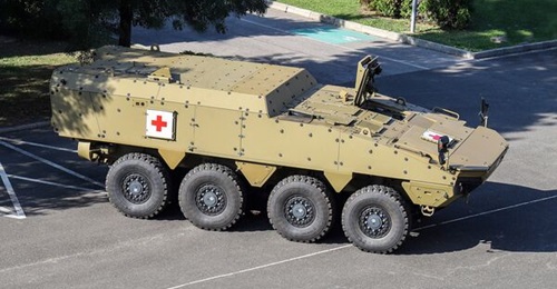 Slovakia received its first AMV XP 8×8 vehicle - an ambulance version - on 26 September.
