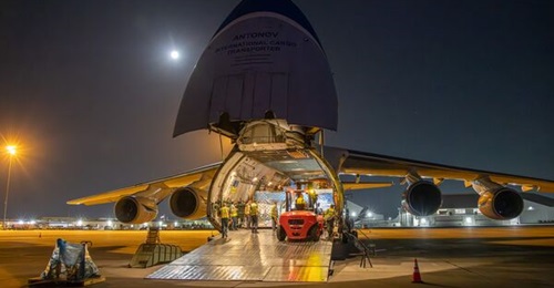 The first of 16 Protector air vehicles was loaded onto an An-124 transport aircraft for delivery to the UK on 29 September.
