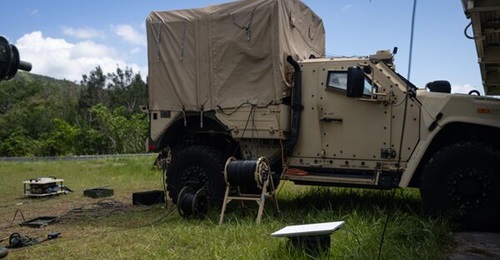Starshield system is utilised during Exercise 'Vanguard' on Camp Hansen, Okinawa, Japan.