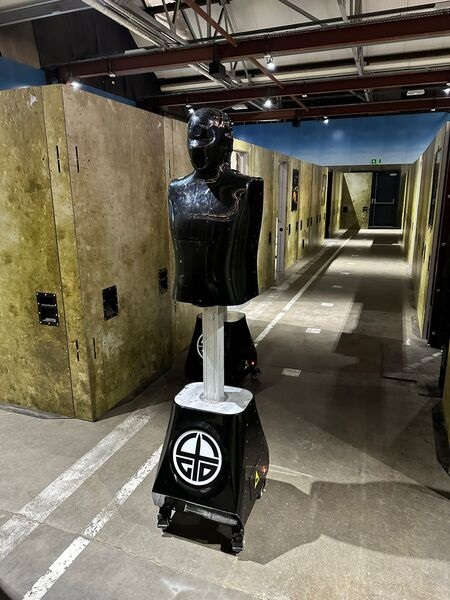 4GD's SimStriker smart target in the SmartFacility-based urban operations training centre at Colchester.
