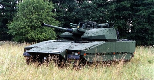 Sweden plans to procure 50 CV90s with 35 mm guns to replace the ones armed with 40 mm guns (pictured) it donated to Ukraine.