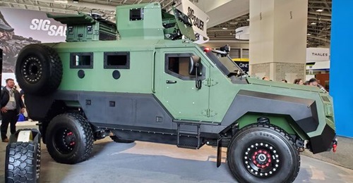 Canada's Roshel said it has delivered over 750 Senator MRAPs to Ukraine. The vehicles have a V-shaped hull design and an underbelly blast protection armour.