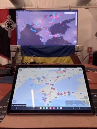 Ukraine's Delta system in use at the Coalition Warrior Interoperability Exercise 2023.