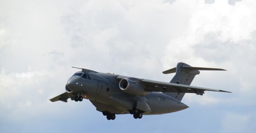 One of the three KC-390 tanker-transport aircraft to be fielded by the Portuguese Air Force.