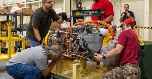 Sikorsky takes delivery of the GE T901 ITEP engine.
