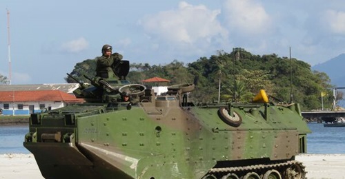 The Brazilian marines received 23 AAV7A1 RAM/RS vehicles between 2017 and 2018.