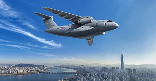 An Embraer rendering of the KC-390 shows the aircraft with the emblem of the Republic of Korea Air Force's 251st Tactical Air Support Squadron (of the 5th Tactical Transport Wing), which is based at Gimhae, near the southern city of Busan.