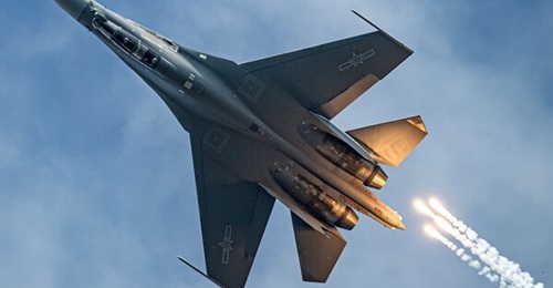 The PLAAF has introduced an augmented reality (AR)-assisted maintenance programme for an air brigade newly equipped with SAC J-16 aircraft, coupled with “intelligent” warehousing to improve sustaining and support. This photo shows a J-16 in...