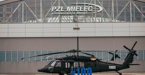The 100th Polish-built Black Hawk helicopter rolled off the PZL Mielec production line in late November.