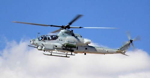 Seen in US Marine Corps service, the AH-1Z Viper attack helicopter will shortly be flown by the Nigerian Air Force also.